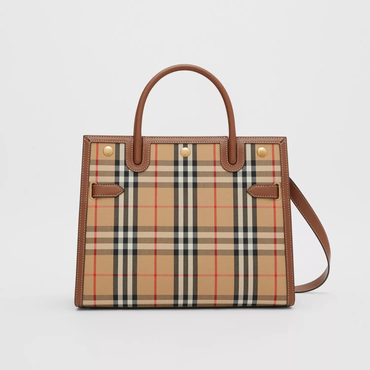 Medium Vintage Check Two-handle Title Bag