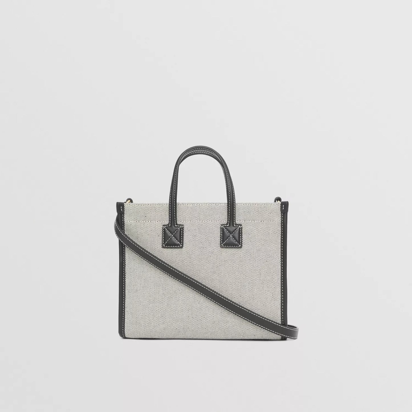 Mini Two-tone Canvas and Leather Freya Tote