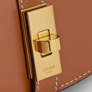 SMALL 16 WALLET ON CHAIN IN SHINY CALFSKIN TAN