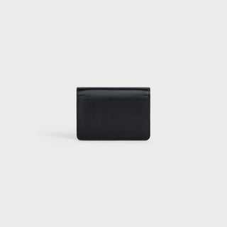 CARD HOLDER TRIOMPHE IN SHINY CALFSKIN BLACK