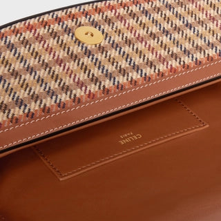 CLUTCH ON STRAP TABOU IN TWEED AND CALFSKIN MULTICOLOR