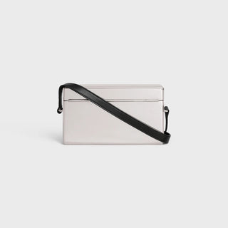 HORIZONTAL CELINE METAL BOX IN ALUMINIUM AND CALFSKIN BLACK