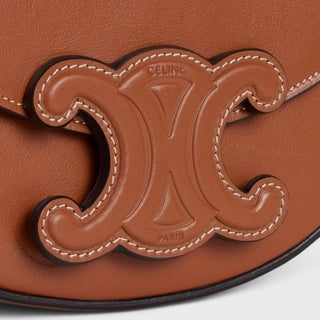 BESACE CUIR TRIOMPHE IN SMOOTH CALFSKIN TAN