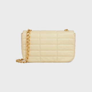 CHAIN SHOULDER BAG MATELASSE MONOCHROME CELINE IN QUILTED GOATSKIN SOFT YELLOW