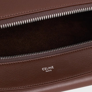 LARGE STRAP ROMY IN SUPPLE CALFSKIN CHESTNUT