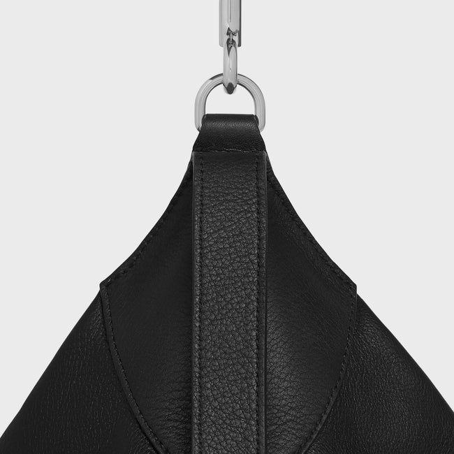 LARGE STRAP ROMY IN SUPPLE CALFSKIN BLACK