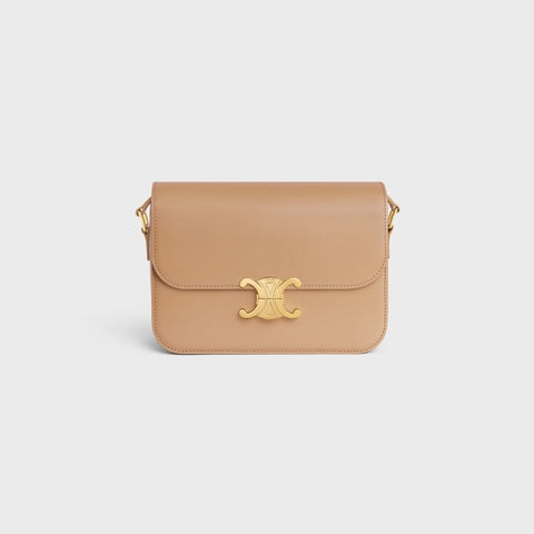 CLASSIQUE TRIOMPHE BAG IN SHINY CALFSKIN SANDCASTLE