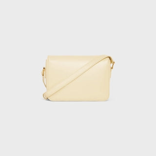 TEEN TRIOMPHE BAG IN SHINY CALFSKIN SOFT YELLOW