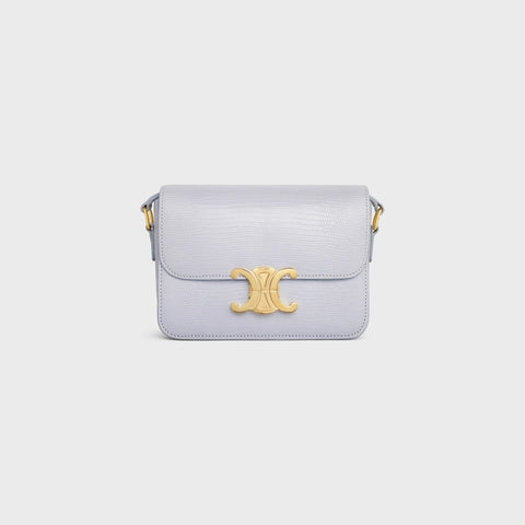 TEEN TRIOMPHE BAG IN LIZARD LIGHT GREY