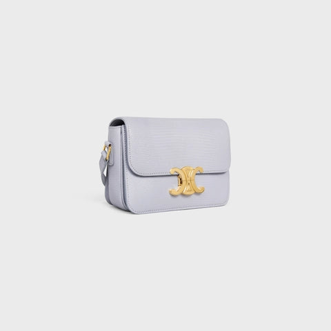 TEEN TRIOMPHE BAG IN LIZARD LIGHT GREY