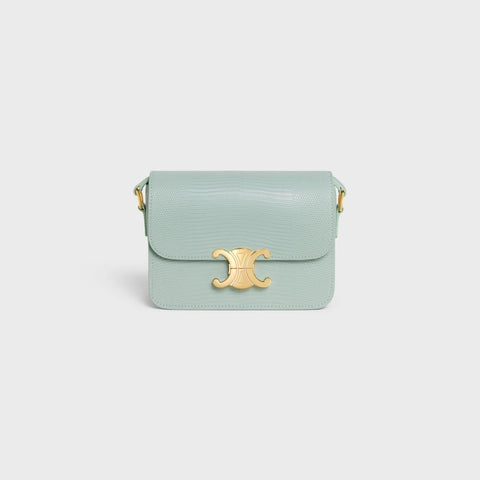 TEEN TRIOMPHE BAG IN LIZARD VERT DE GRIS