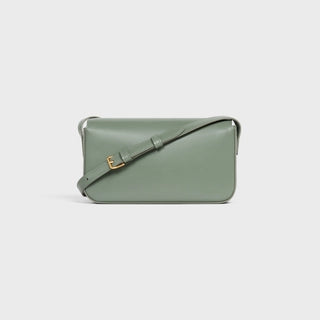 SHOULDER BAG TRIOMPHE IN SHINY CALFSKIN LAUREL