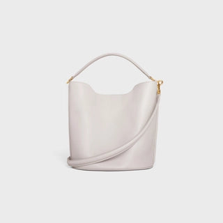 BUCKET 16 BAG IN SMOOTH CALFSKIN CHALK