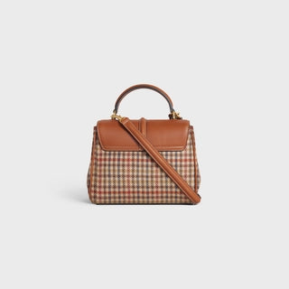 MINI 16 IN TWEED AND NATURAL CALFSKIN MULTICOLOR