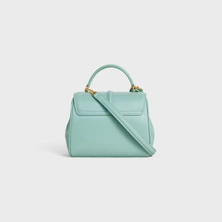 MINI 16 IN SATINATED CALFSKIN ICE MINT