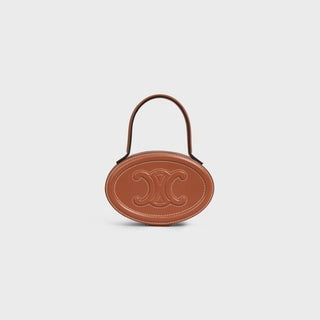 OVAL MINAUDIERE CUIR TRIOMPHE