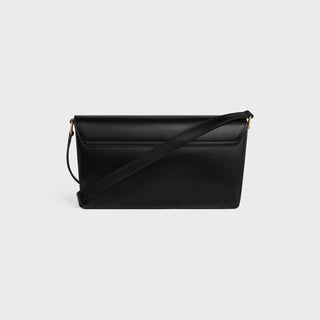 TRAPEZE TRIOMPHE BAG IN SHINY CALFSKIN BLACK