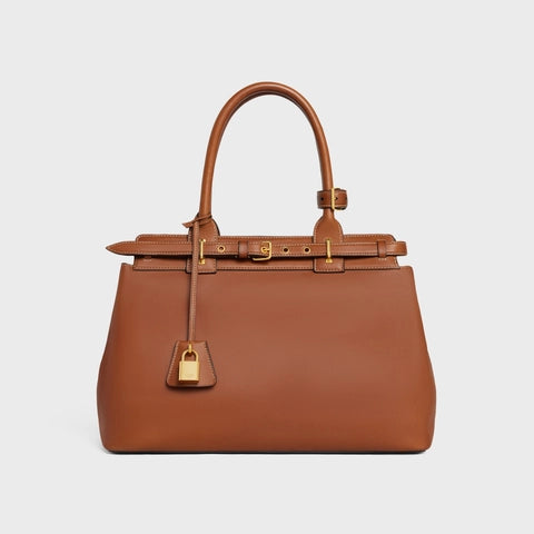 CELINE CONTI BAG IN NATURAL CALFSKIN TAN