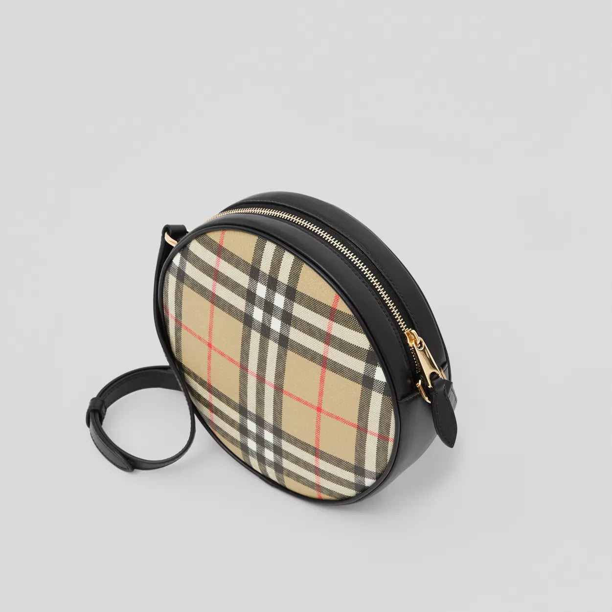 Vintage Check and Leather Louise Bag