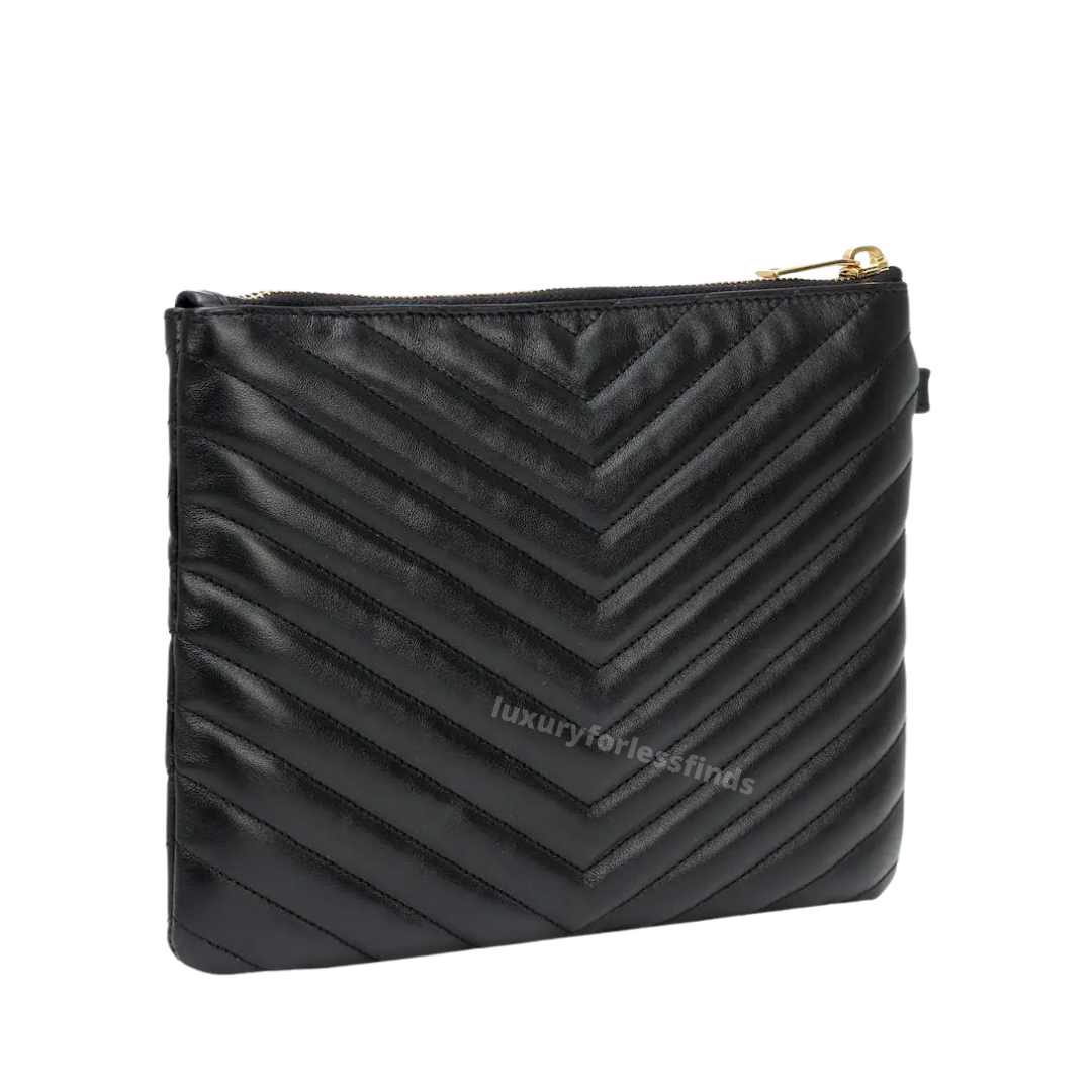 SAINT LAURENT Monogram Leather pouch