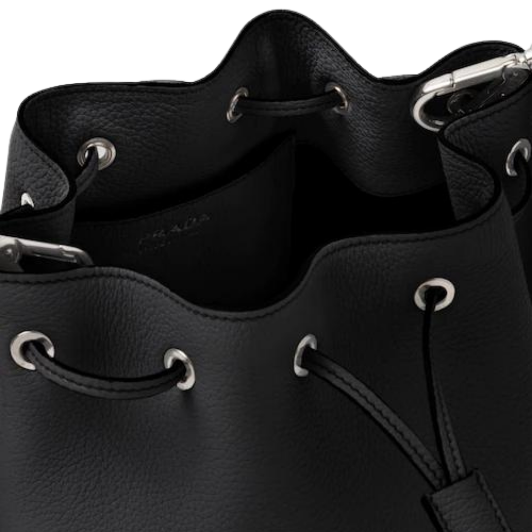 Prada Flou leather bucket bag