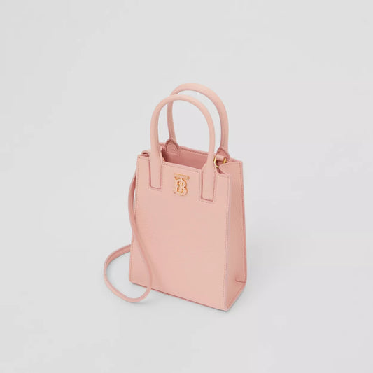 Grainy Leather Micro Frances Tote