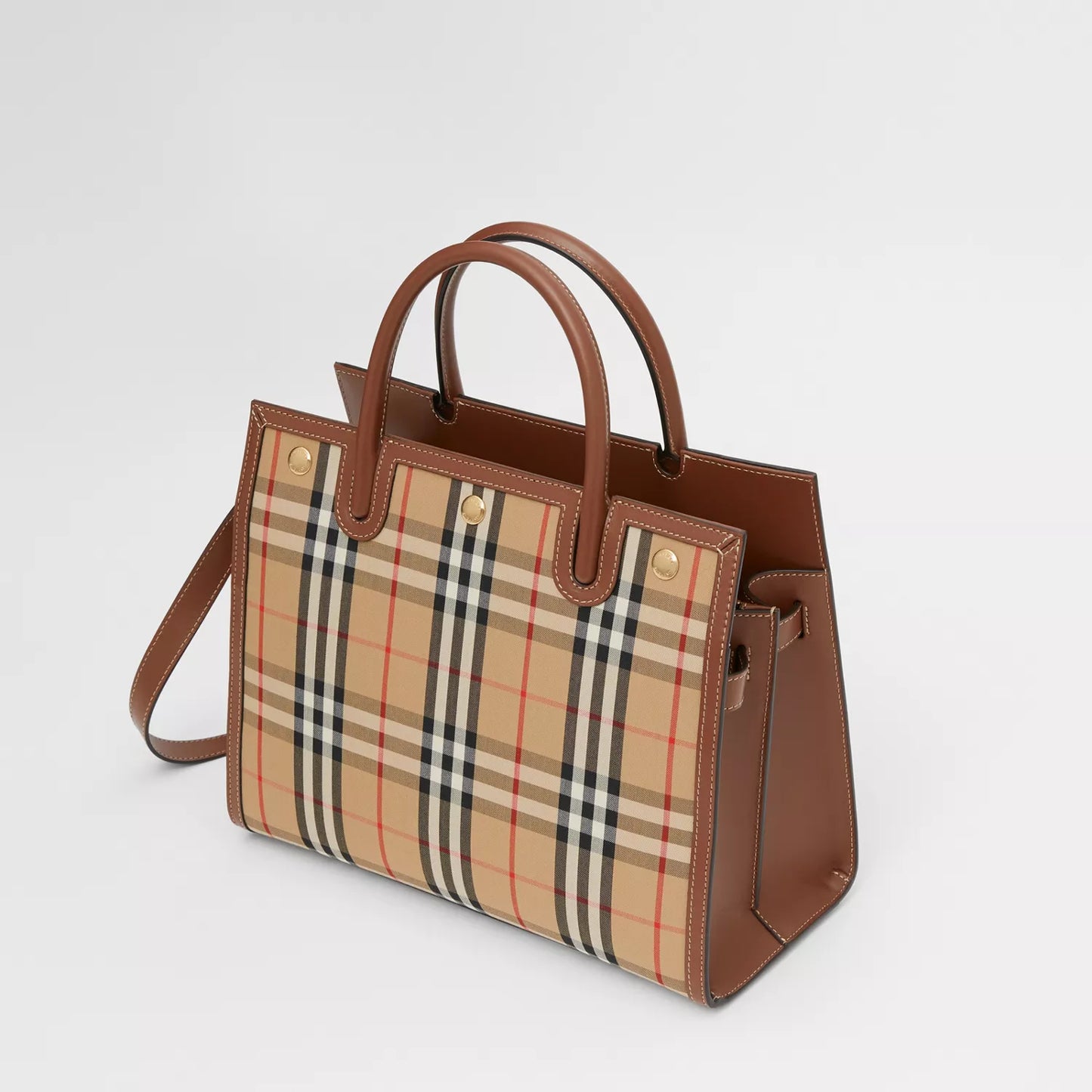 Medium Vintage Check Two-handle Title Bag