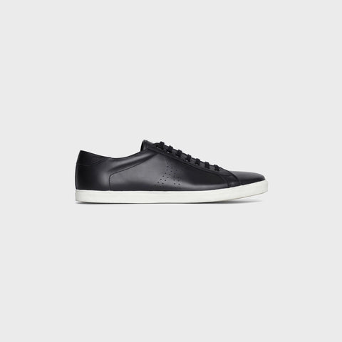 CELINE TRIOMPHE LOW LACE UP SNEAKER IN CALFSKIN BLACK