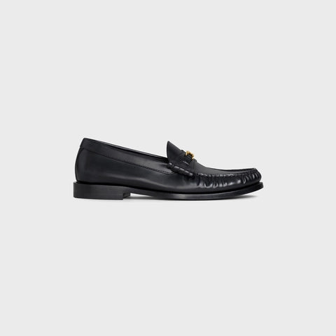 CELINE LUCO TRIOMPHE LOAFER IN POLISHED CALFSKIN BLACK