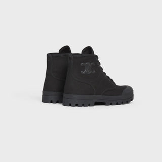 PATAPANS LACE UP BOOT WITH TRIOMPHE PATCH IN CANVAS