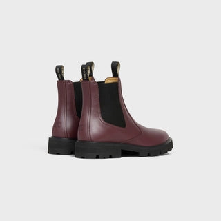 MARGARET CHELSEA BOOT IN CALFSKIN BURGUNDY