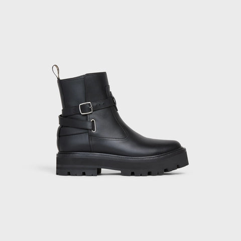 CELINE BULKY JODPHUR BOOT IN CALFSKIN BLACK