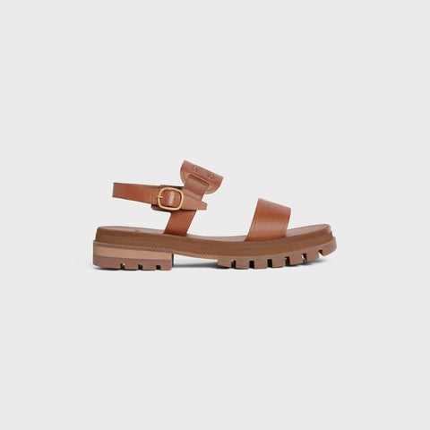 CLEA TRIOMPHE SANDAL IN VEGETABLE - TANNED CALFSKIN TAN