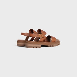 CLEA TRIOMPHE SANDAL IN VEGETABLE - TANNED CALFSKIN TAN