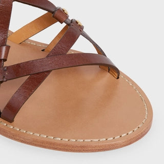 TAILLAT TRIOMPHE SANDAL IN VEGETABLE - TANNED CALFSKIN LIGHT BROWN