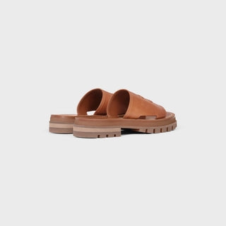 CLEA TRIOMPHE SLIDE IN VEGETABLE - TANNED CALFSKIN TAN