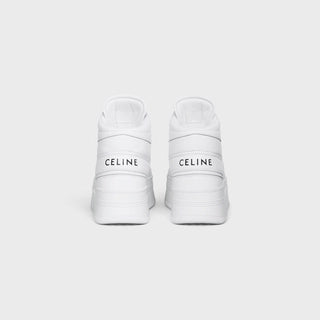 MID BLOCK SNEAKERS WITH WEDGE IN CALFSKIN OPTIC WHITE