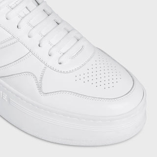 MID BLOCK SNEAKERS WITH WEDGE IN CALFSKIN OPTIC WHITE