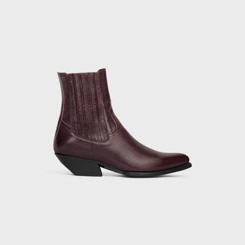 CHELSEA BOOT CRUISER BOOTS IN CALFSKIN DARK BURGUNDY