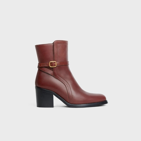 CELINE CONDÉ JODHPUR BOOT IN CALFSKIN DARK BROWN