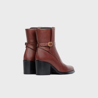 CELINE CONDÉ JODHPUR BOOT IN CALFSKIN DARK BROWN