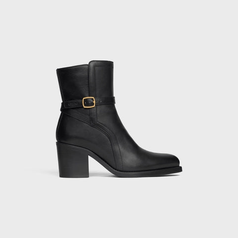 CELINE CONDÉ JODHPUR BOOT IN CALFSKIN BLACK