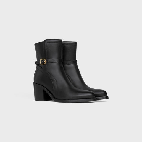 CELINE CONDÉ JODHPUR BOOT IN CALFSKIN BLACK