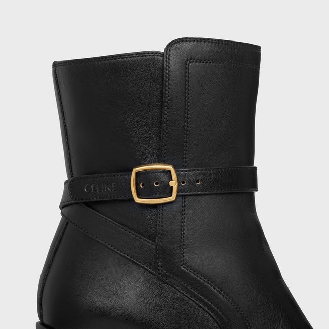 CELINE CONDÉ JODHPUR BOOT IN CALFSKIN BLACK