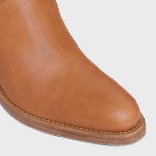 MID BOOT CELINE CONDÉ IN CALFSKIN TAN