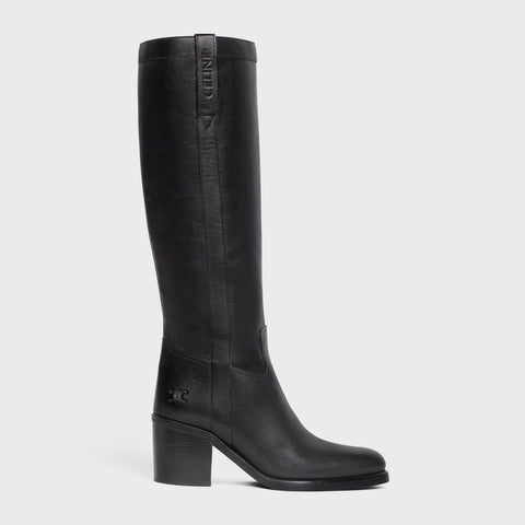 HIGH BOOT CELINE CONDÉ IN CALFSKIN BLACK