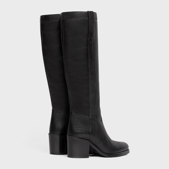 HIGH BOOT CELINE CONDÉ IN CALFSKIN BLACK