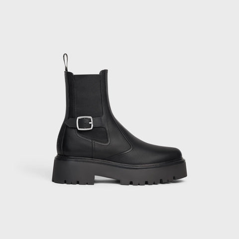 CELINE BULKY CHELSEA BOOT IN CALFSKIN BLACK