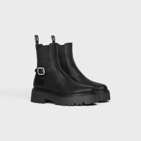 CELINE BULKY CHELSEA BOOT IN CALFSKIN BLACK