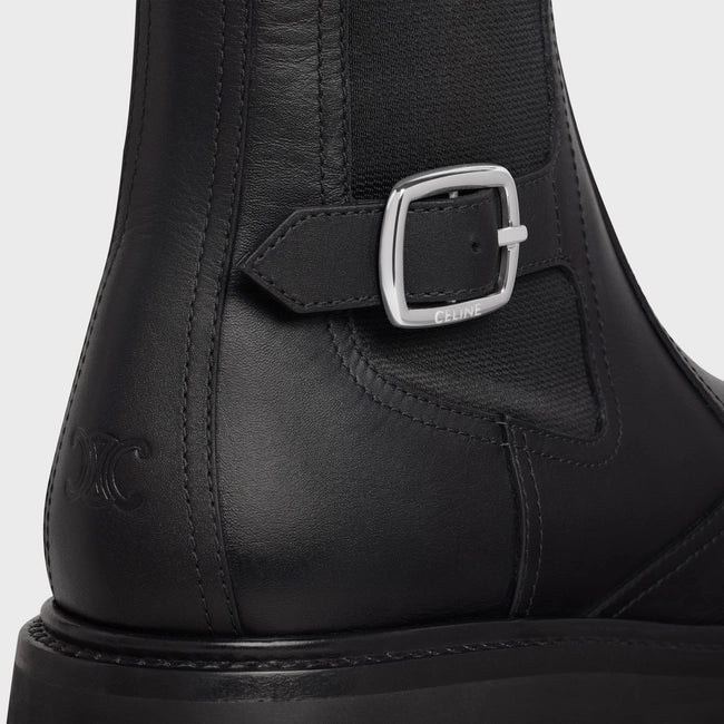 CELINE BULKY CHELSEA BOOT IN CALFSKIN BLACK